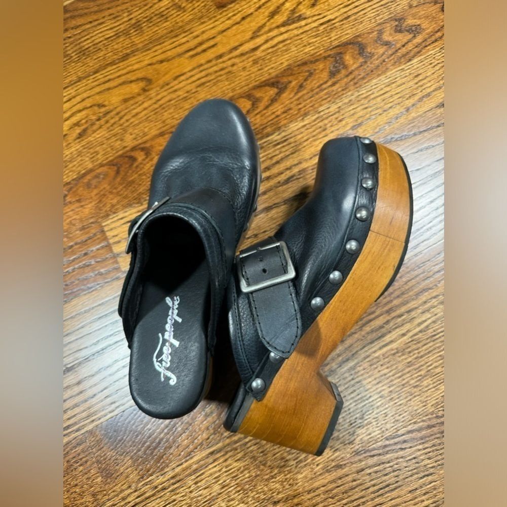 Free People Shoes Culver City Clog Black Free People Size 38 - Picture 4 of 7